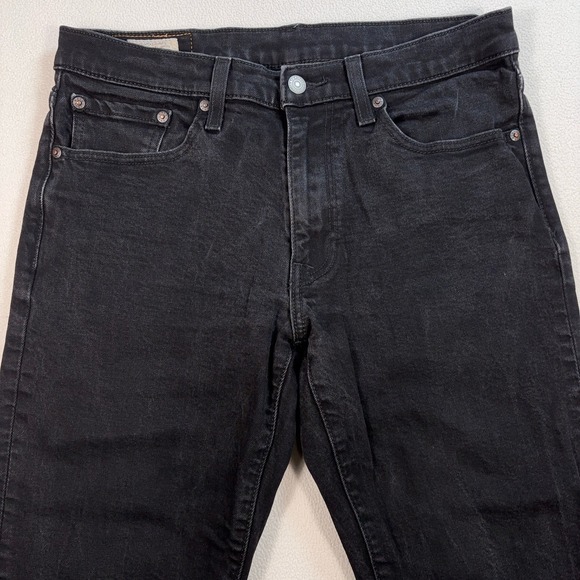 Levi's Premium 541 Jeans Men's 32x28 Black Tapered Stretch Big E Denim - Picture 4 of 16